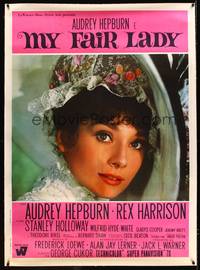 8y199 MY FAIR LADY linen Italian 1p R60s wonderful close up of beautiful elegant Audrey Hepburn!