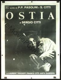 8y200 OSTIA linen Italian 1p '70 written by Pier Paolo Pasolini, brothers in love with same girl!