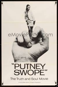 8y098 PUTNEY SWOPE 1sh '69 Robert Downey Sr., classic image of black girl as middle finger!