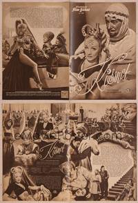 8z219 KISMET German program '50 William Dieterle, images of Marlene Dietrich as a harem girl!