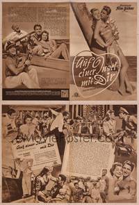 8z228 ON AN ISLAND WITH YOU German program '51 Esther Williams, Durante, Lawford, different images!