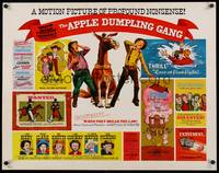 9a236 APPLE DUMPLING GANG 1/2sh '75 Disney, Don Knotts in the motion picture of profound nonsense!