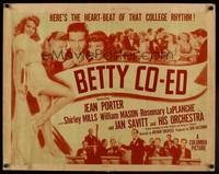 9a264 BETTY CO-ED 1/2sh '46 sexy Jean Porter in shorts, the heart-beat of that college rhythm!