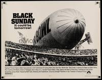 9a273 BLACK SUNDAY 1/2sh '77 Frankenheimer, Goodyear blimp zeppelin disaster at the Super Bowl!