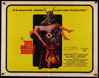 9a344 DEVIL'S BRIDE 1/2sh '68 the union of the beauty of woman and the demon of darkness!