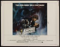 9a360 EMPIRE STRIKES BACK GWTW 1/2sh '80 George Lucas sci-fi classic, cool artwork by Kastel!