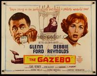 9a384 GAZEBO 1/2sh '60 great romantic art of Glenn Ford w/telephone & Debbie Reynolds!