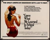 9a406 GUESS WHAT WE LEARNED IN SCHOOL TODAY? 1/2sh '70 John G. Avildsen, sexy image!