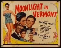 9a549 MOONLIGHT IN VERMONT 1/2sh '43 sexy Gloria Jean w/Ray Malone & George Dolenz!