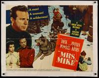 9a553 MRS. MIKE style B 1/2sh '49 Keyes fights a million miles of north for Mountie Dick Powell!