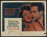 9a595 PLACE IN THE SUN 1/2sh R59 Montgomery Clift, sexy Elizabeth Taylor!