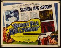 9a647 SECRET FILE HOLLYWOOD 1/2sh '61 Robert Clarke, sexy girls, scandal mag exposed!