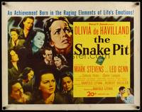 9a665 SNAKE PIT 1/2sh '49 many images of confused mental patient Olivia de Havilland in asylum!