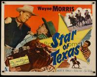 9a677 STAR OF TEXAS 1/2sh '53 great close up of Texas Ranger Wayne Morris about to punch bad guy!
