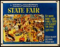 9a679 STATE FAIR 1/2sh '62 Alice Faye, Pat Boone, Rodgers & Hammerstein musical!