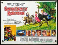 9a689 SWISS FAMILY ROBINSON 1/2sh R75 John Mills, Walt Disney family fantasy classic!