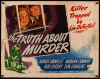 9a745 TRUTH ABOUT MURDER style B 1/2sh '46 District Attorney vs. his own wife in court, film noir!