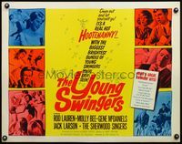 9a801 YOUNG SWINGERS 1/2sh '63 it's a real hot Hootenanny with a bundle of young swingers!