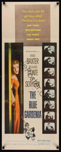 9b069 BLUE GARDENIA  insert '53 Fritz Lang, Anne Baxter, there was nothing lily-white about her!