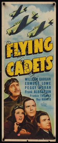 9b179 FLYING CADETS  insert '41 William Gargan, Edmund Lowe, cool image of airplanes!