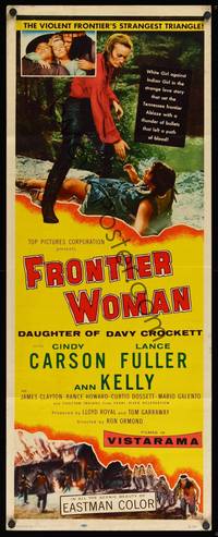 9b188 FRONTIER WOMAN  insert '56 daughter of Davy Crockett, Cindy Carson, Rance Howard!