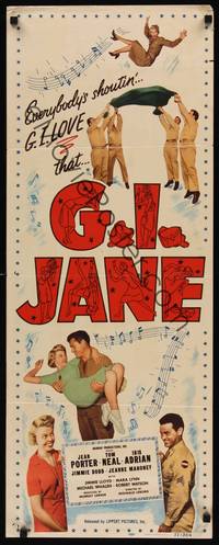 9b190 G.I. JANE   insert '51 Tom Neal, Jean Porter, Iris Adrian!