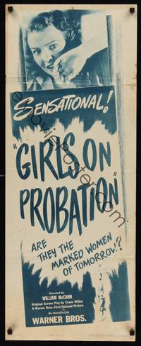 9b201 GIRLS ON PROBATION  insert R40s are they the marked women of tomorrow?