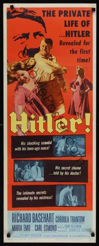 9b235 HITLER  insert '62 Richard Basehart in title role, revealed for the first time!