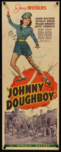 9b269 JOHNNY DOUGHBOY  insert '42 Henry Wilcoxon, pretty Jane Withers in uniform!