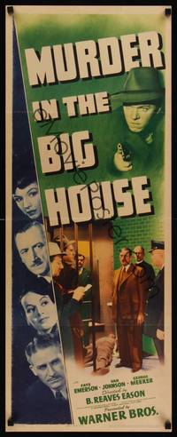 9b363 MURDER IN THE BIG HOUSE   insert '42 Van Johnson, Faye Emerson, George Meeker