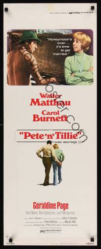9b402 PETE 'N' TILLIE  insert '73 naked Walter Matthau plays piano for Carol Burnett, Martin Ritt!