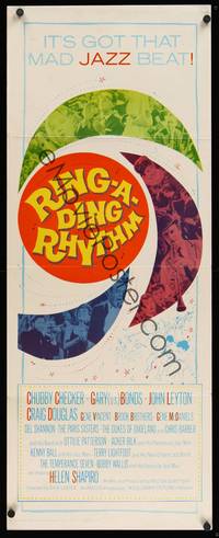 9b437 RING-A-DING RHYTHM  insert '62 Chubby Checker, rock 'n' roll, It's Trad, Dad!