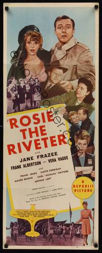 9b445 ROSIE THE RIVETER  insert '44 images of pretty Jane Frazee as Rosie!