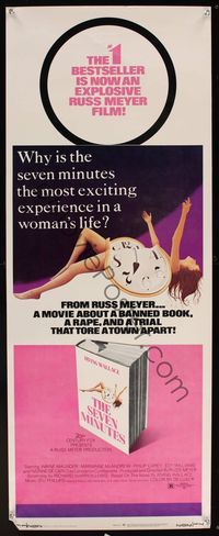 9b466 SEVEN MINUTES   insert '71 from the sexmaster Russ Meyer, a trial that tore a town apart!