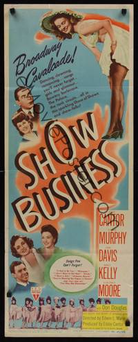 9b473 SHOW BUSINESS  insert '44 Eddie Cantor, George Murphy, sexy Constance Moore!