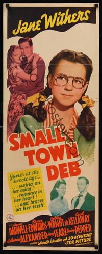 9b483 SMALL TOWN DEB  insert '41 Jane Withers just came out, and feels like going right back in!