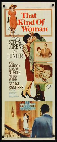 9b539 THAT KIND OF WOMAN  insert '59 images of sexy Sophia Loren, Tab Hunter & George Sanders!