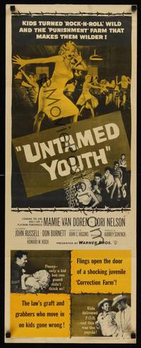 9b571 UNTAMED YOUTH  insert '57 art of sexy bad Mamie Van Doren in a house of correction!