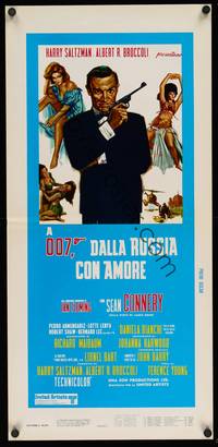 9b700 FROM RUSSIA WITH LOVE  Italian locandina R70s Sean Connery is Ian Fleming's James Bond 007!