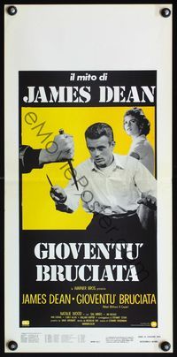 9b799 REBEL WITHOUT A CAUSE  Italian locandina R70s James Dean was a bad boy from a good family!