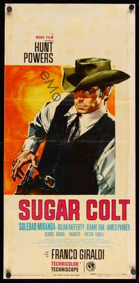 9b836 SUGAR COLT  Italian locandina '66 spaghetti western, cool Symeoni artwork of Jack Betts!