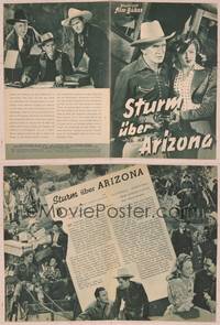 9c174 ARIZONA WHIRLWIND German program '50 many different images of cowboy Hoot Gibson!