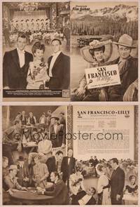 9c188 FLAME OF BARBARY COAST German program '50 different images of John Wayne & sexy Ann Dvorak!
