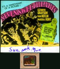 9c043 SEVEN SWEETHEARTS glass slide '42 Kathryn Grayson, Van Heflin, Marsha Hunt