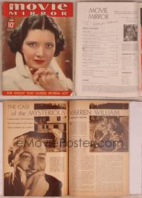 9c054 MOVIE MIRROR magazine April 1936, close portrait of Kay Francis by James Doolittle!