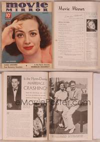 9c058 MOVIE MIRROR magazine August 1936, close portrait of Joan Crawford by James Doolittle!