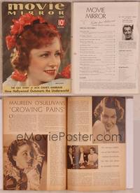 9c057 MOVIE MIRROR magazine July 1936, portrait of pretty Irene Dunne by James Doolittle!