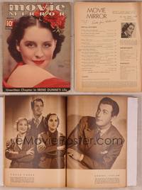 9c053 MOVIE MIRROR magazine March 1936, close up portrait of Norma Shearer by James Doolittle!