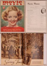 9c060 MOVIE MIRROR magazine October 1936, smiling portrait of Bette Davis by James Doolittle!