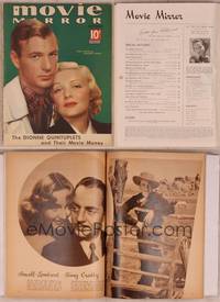 9c059 MOVIE MIRROR magazine September 1936, Gary Cooper & Madeleine Carroll by Jack Shalitt!